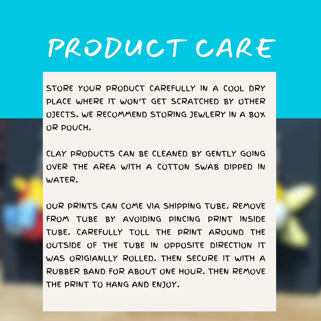 SomeNerdStuff Store Product Care Guide