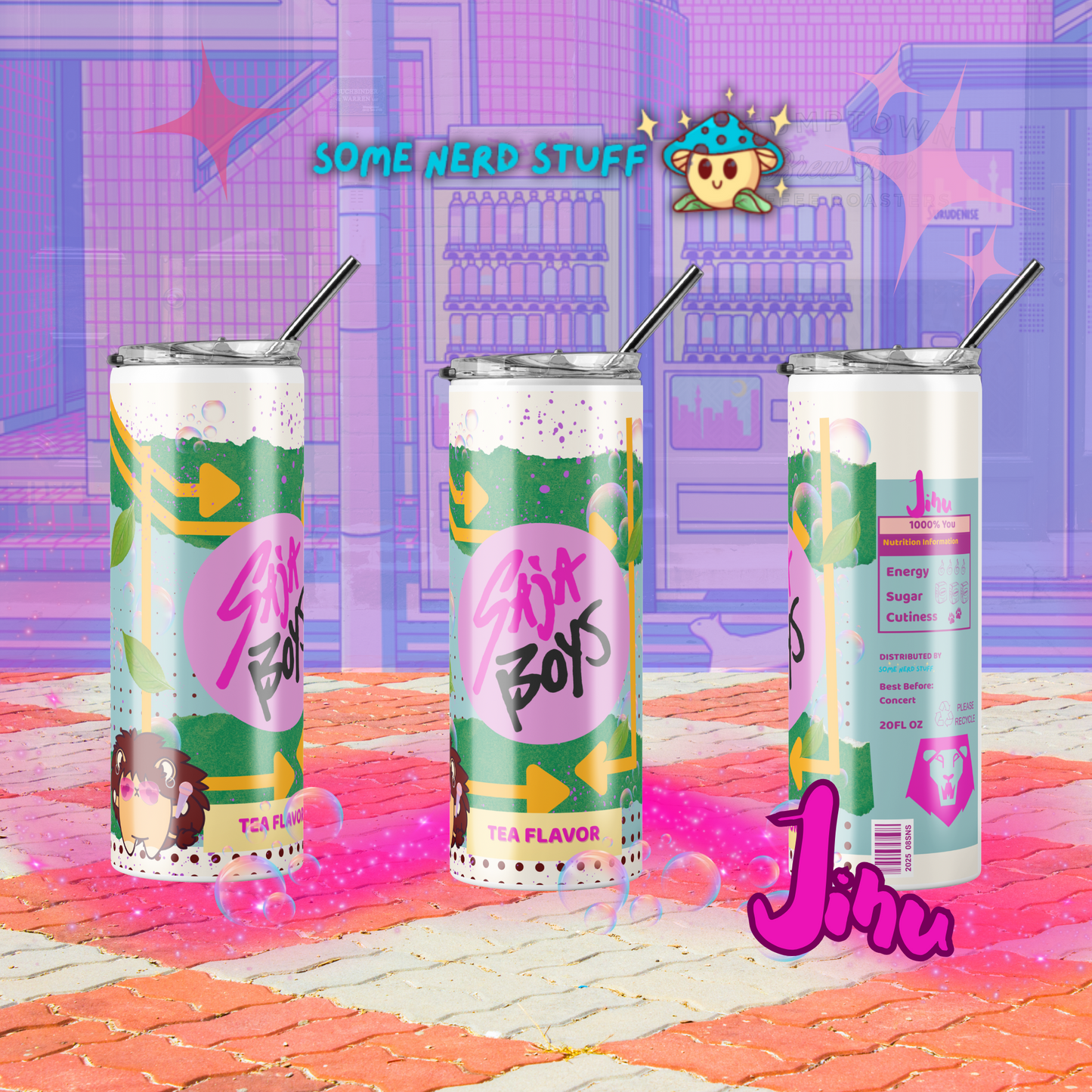Saja Boys Soda Pop Tumbler – Custom K-Pop Demon Hunters Cup Jinu
