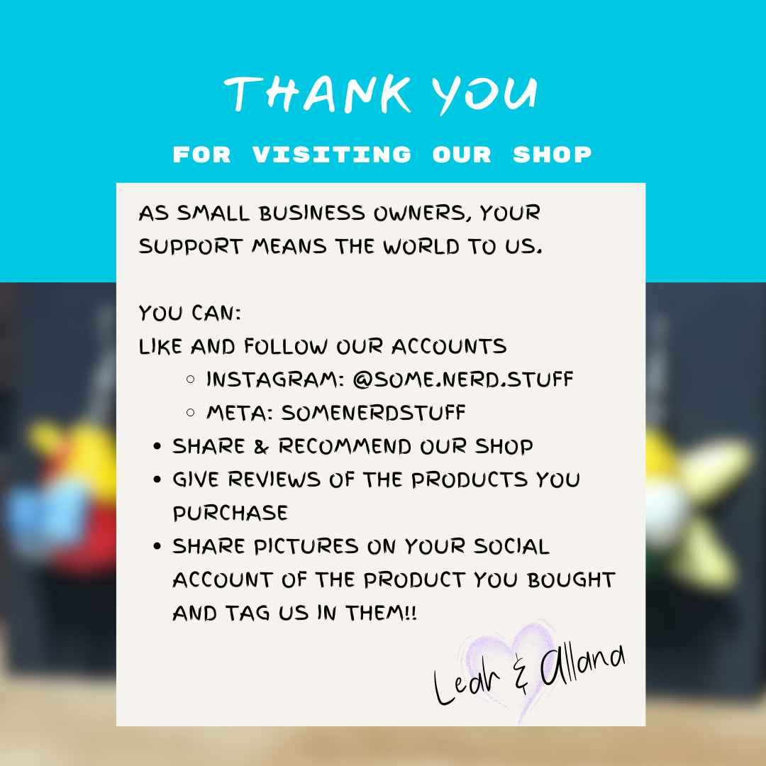 SomeNerdStuff Small Shopify Business Thanks You