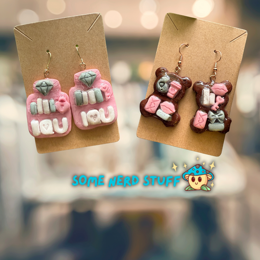 Bookshelf and Mason Jar Earring Bundle