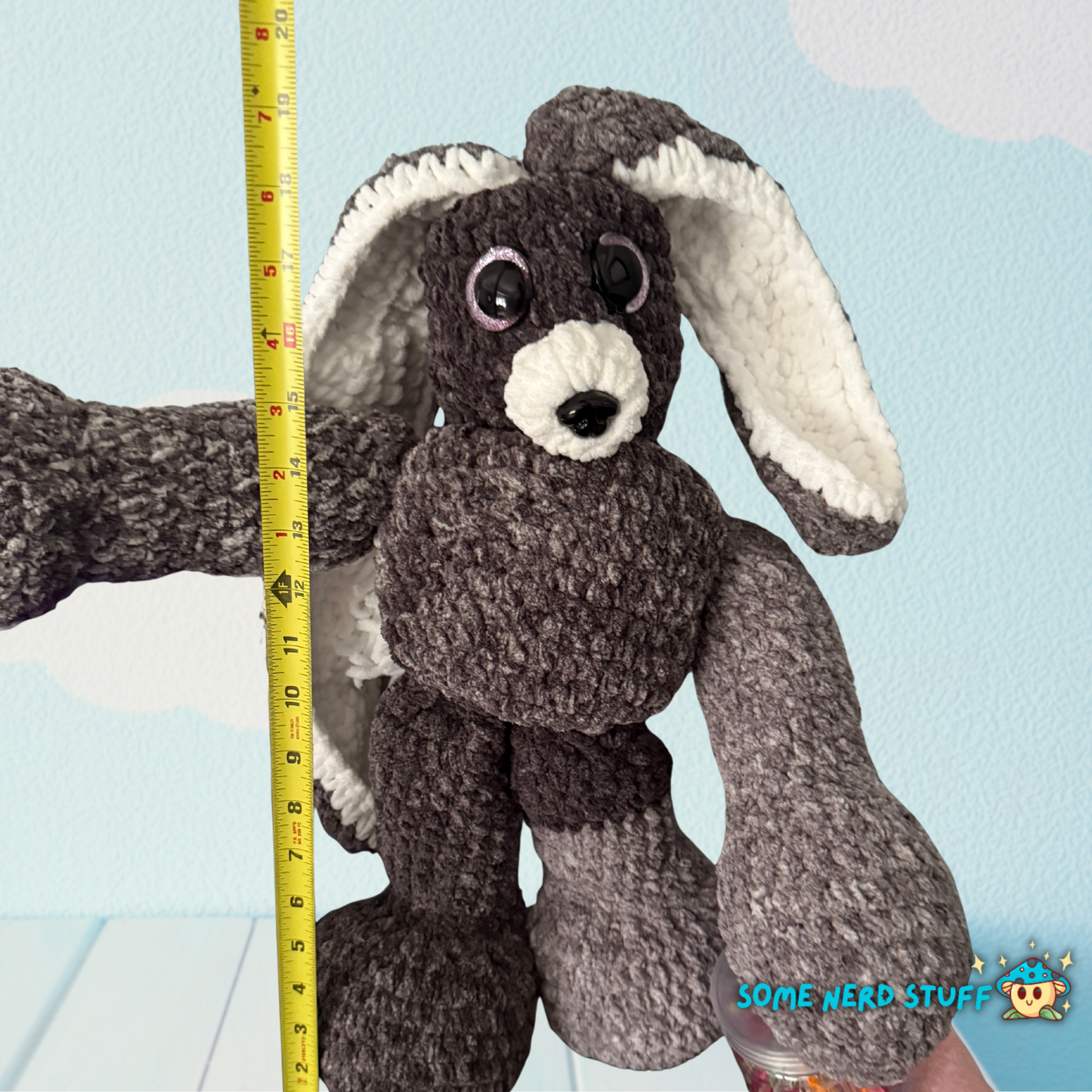 Crochet Land  -Hanz Muscle Beach Bunny - Available for Adoption