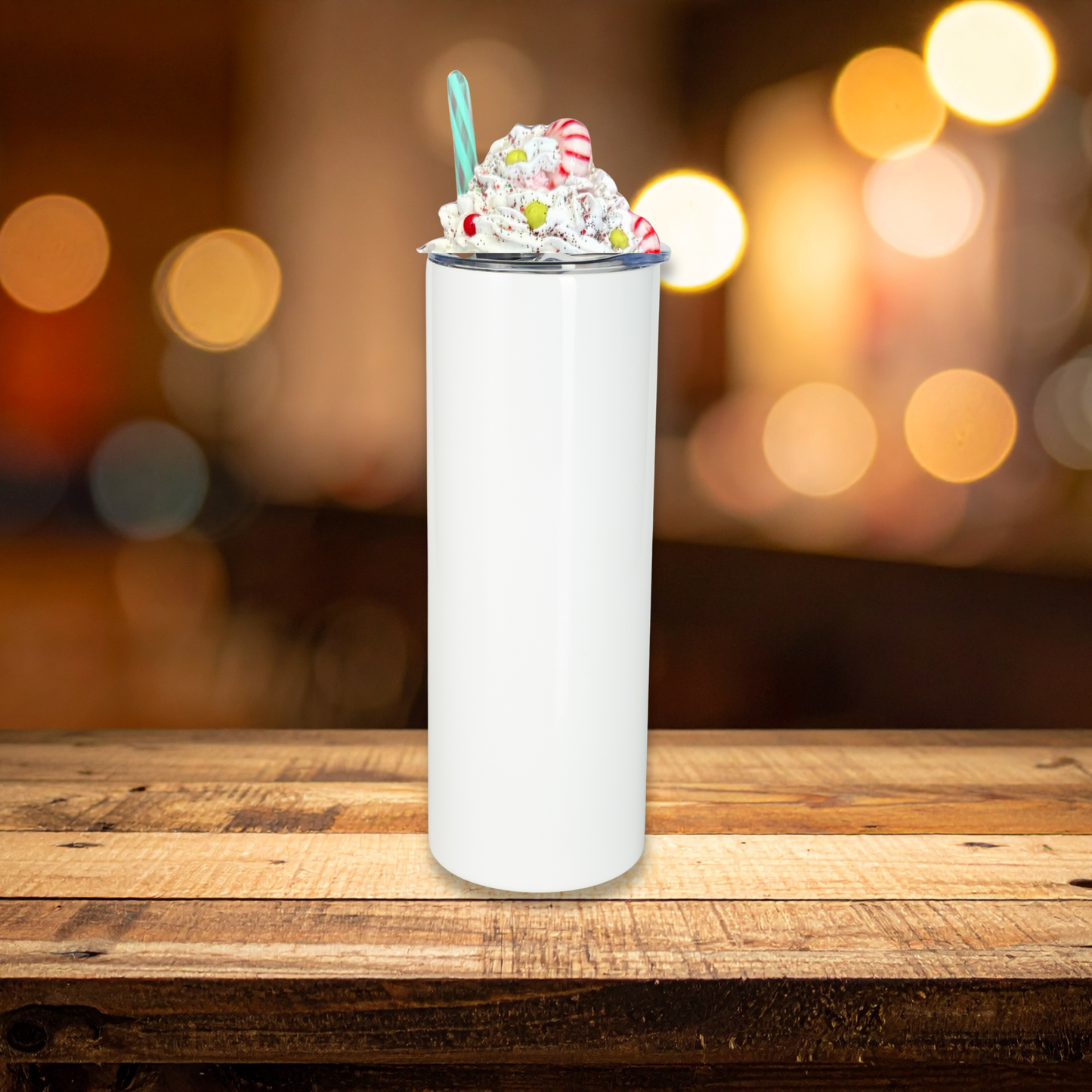 Tumbler Fake Whipped Candy Themed Lid