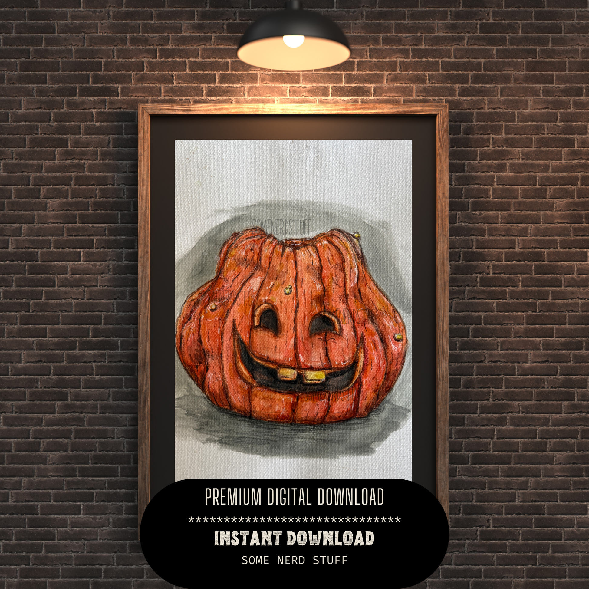 Pupkin digital download shown in example room. No other product included or for sale.