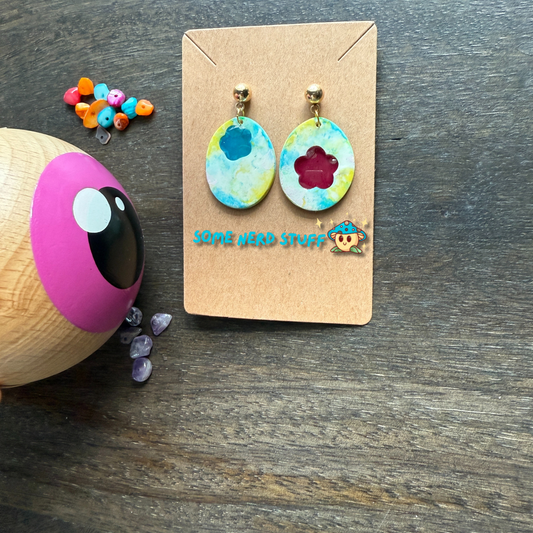 Polymer clay Love by you song Steven Universe inspired jewlery earring made by SomeNerdStuff