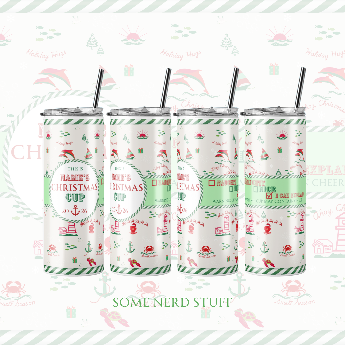 Christmas Cruise Tumbler - Naughty, Nice, I Can Explain
