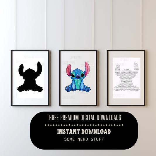 Three Stitch images included in this sale. Product is shown in example room in frame, but no other items are included in this sale