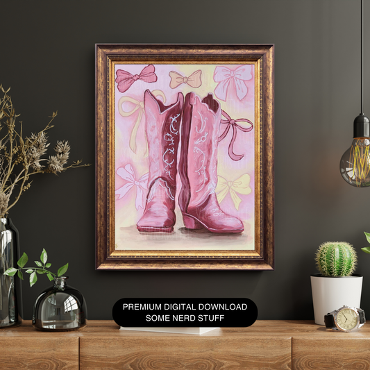 Pink Pony Club digital download to decorate your space made by Some Nerd Stuff