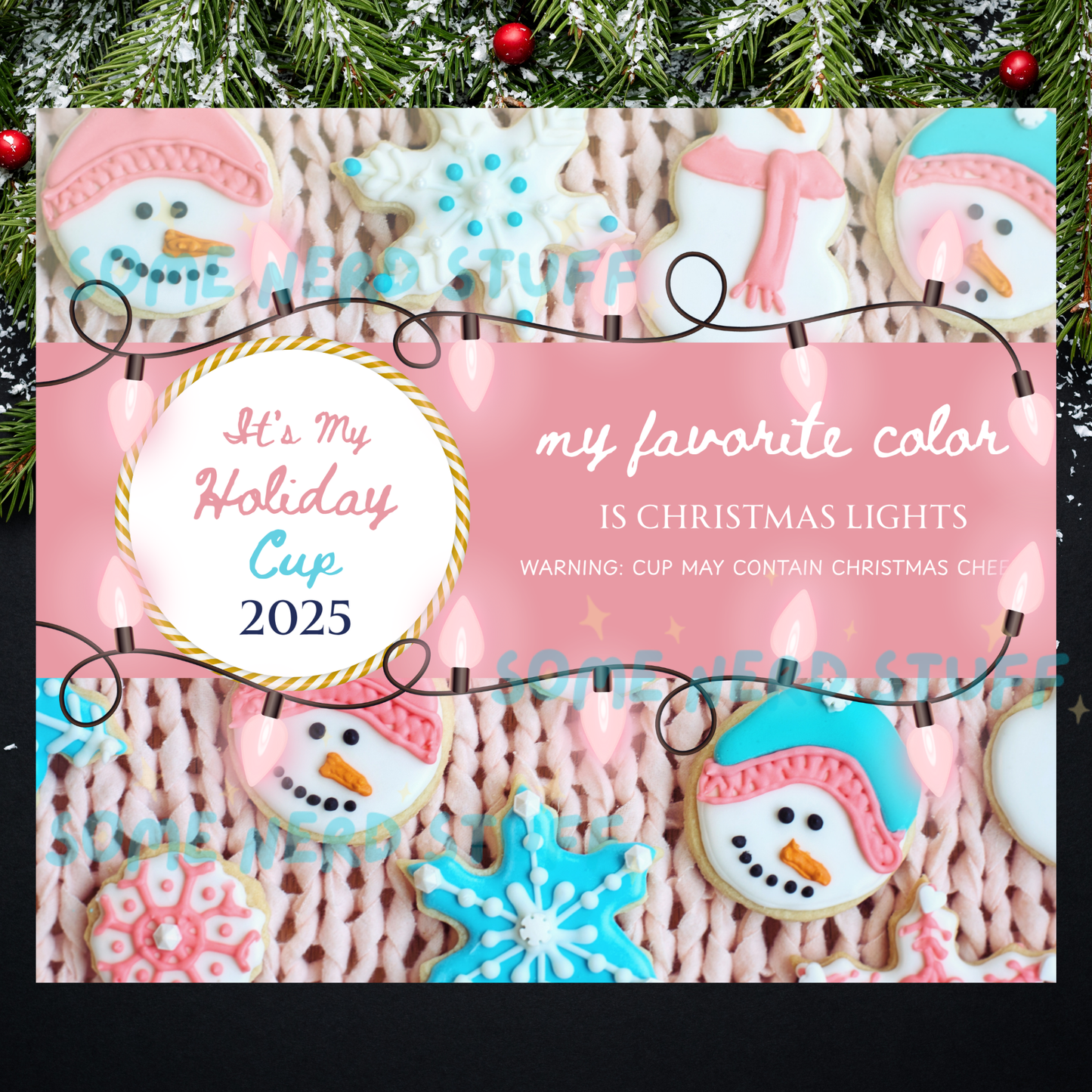 Pre-Order -Pink Cookie Tumbler with Faux Whipped Topper