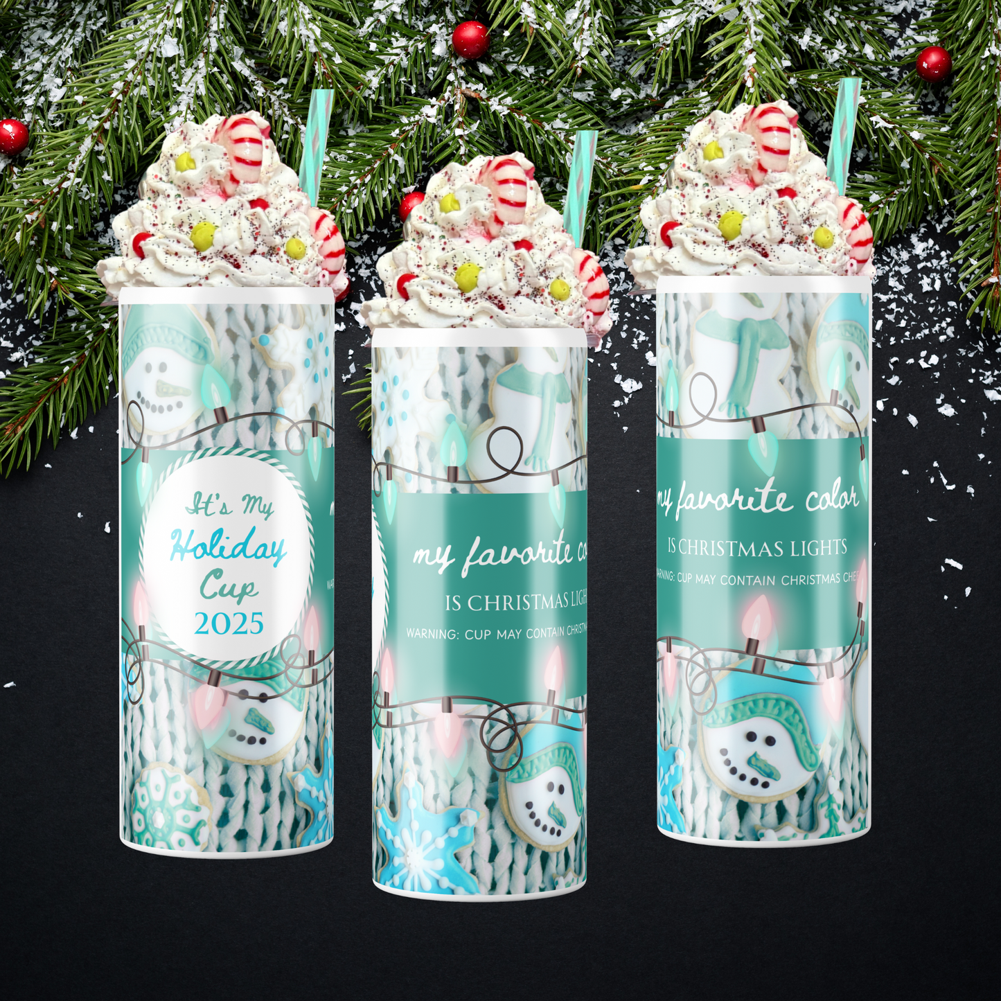 Pre-Order -Mint Chocolate Cookie Tumbler with Faux Whipped Topper