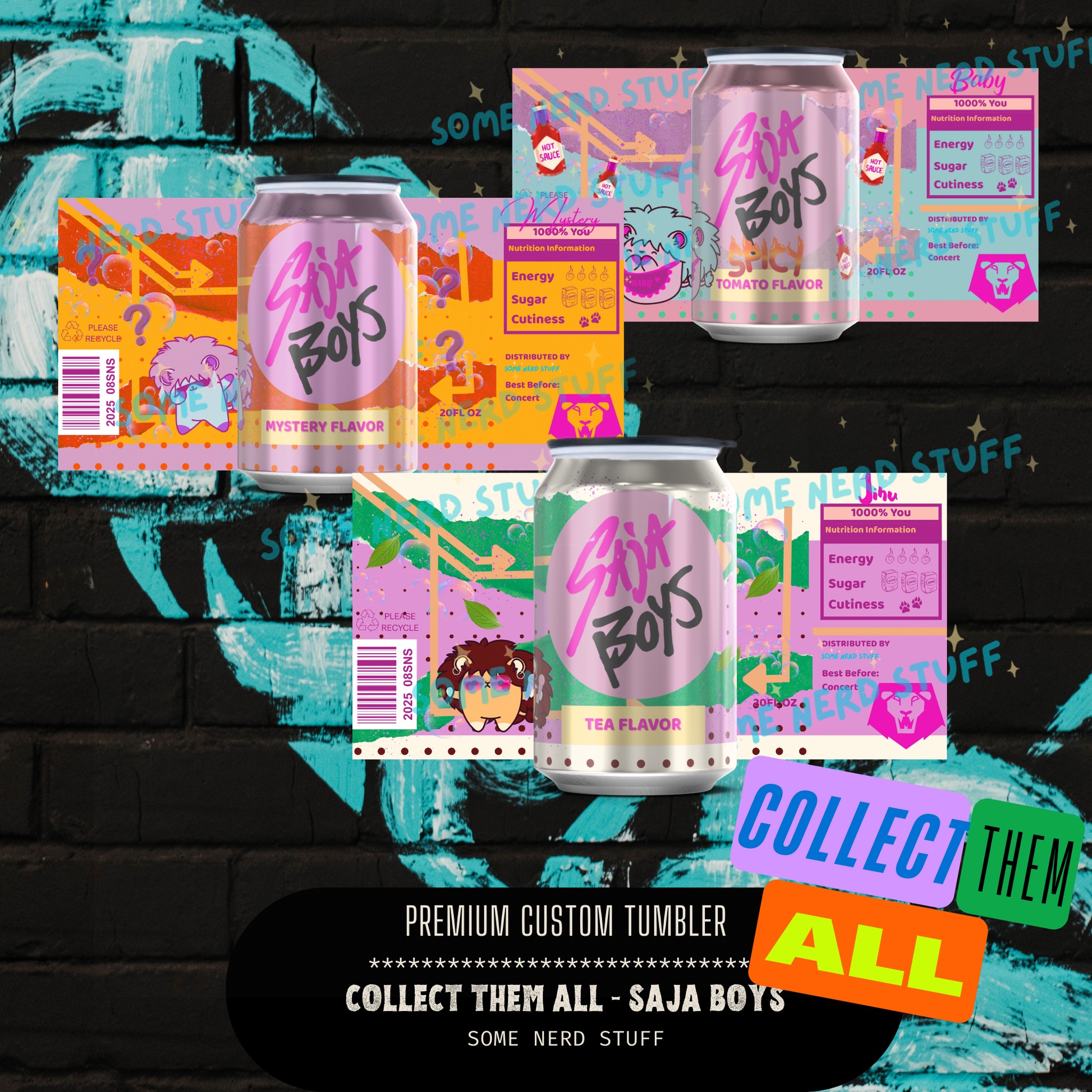 Saja Boys Baby, Mystery, Jinu Soda Can Tumbler with design