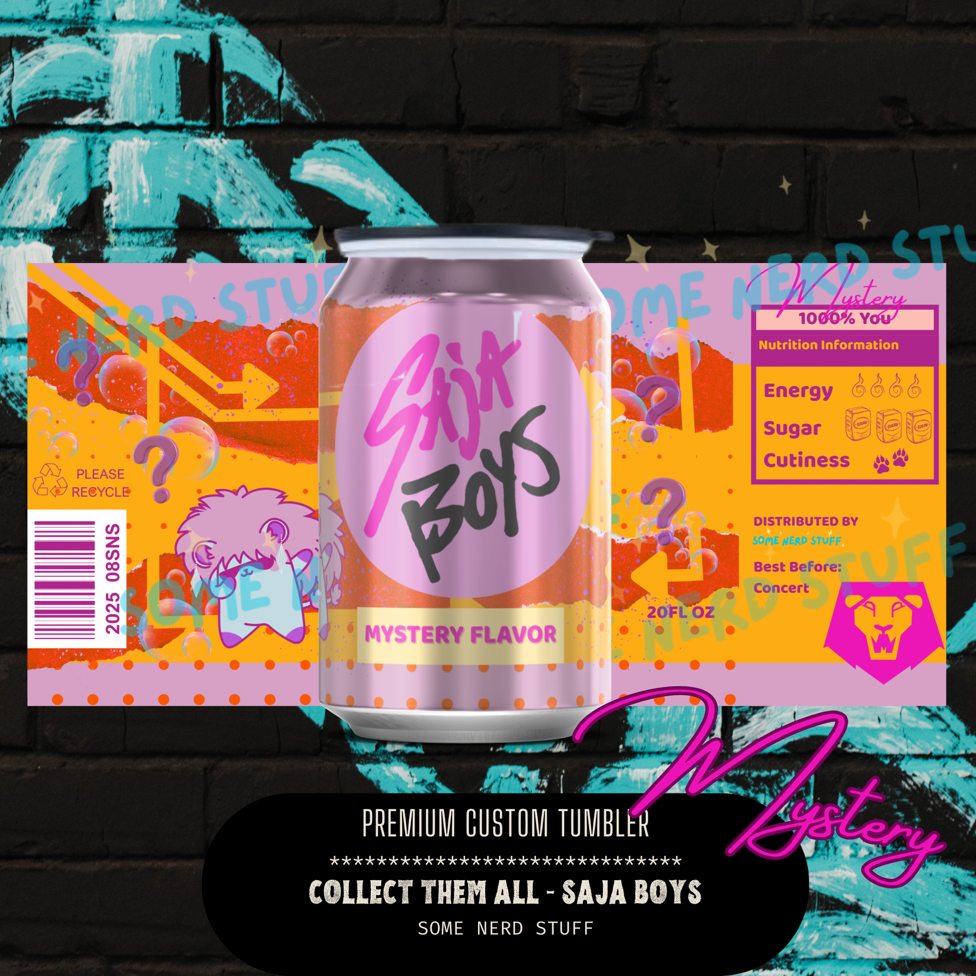 Saja Boys Mystery Soda Can Tumbler with design