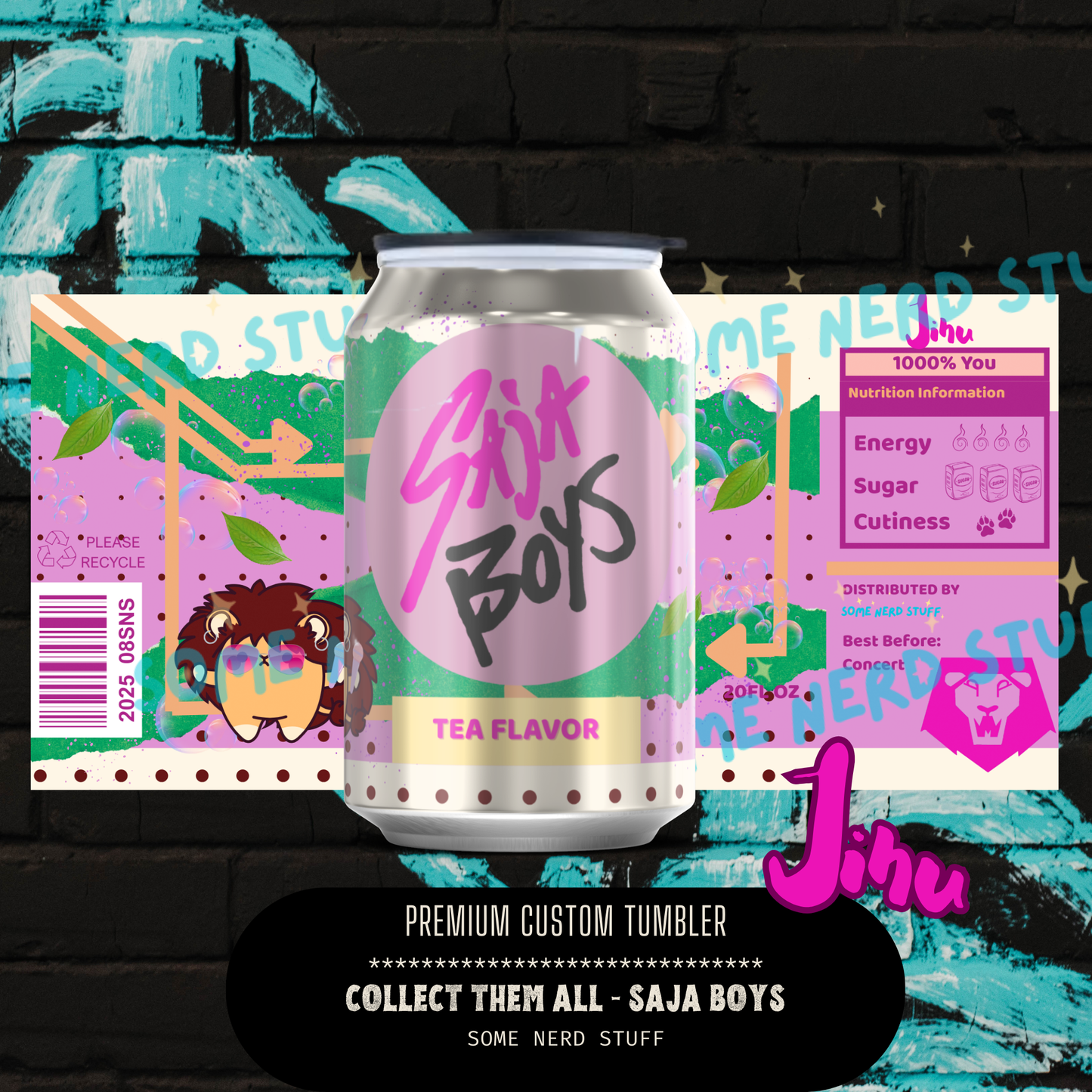 Saja Boys Jinu Soda Can Tumbler with design