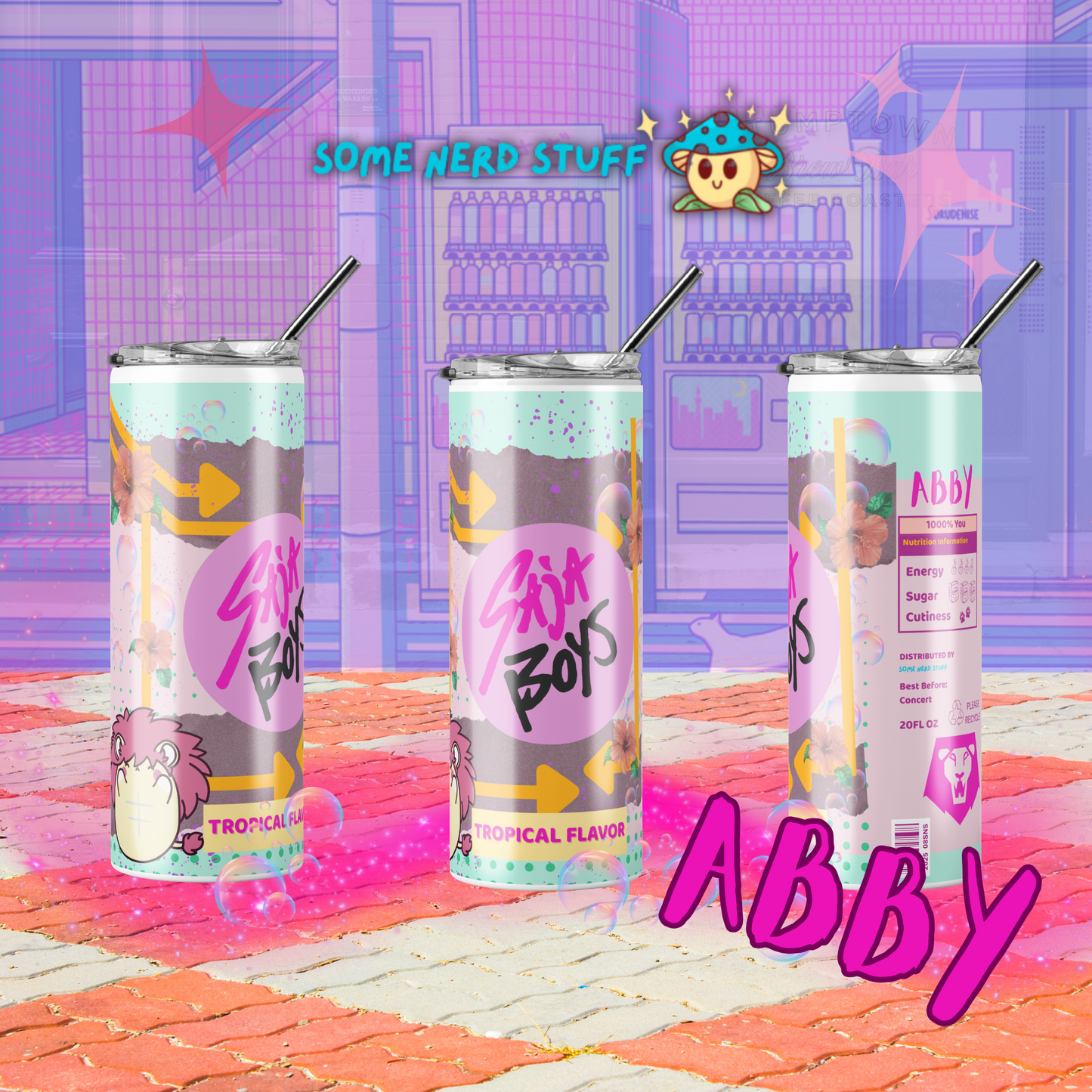 Saja Boys Soda Pop Can – Custom K-Pop Demon Hunters Cup Abby