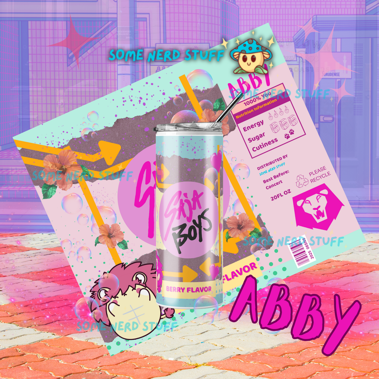 Saja Boys Soda Pop Can – Custom K-Pop Demon Hunters Cup Abby