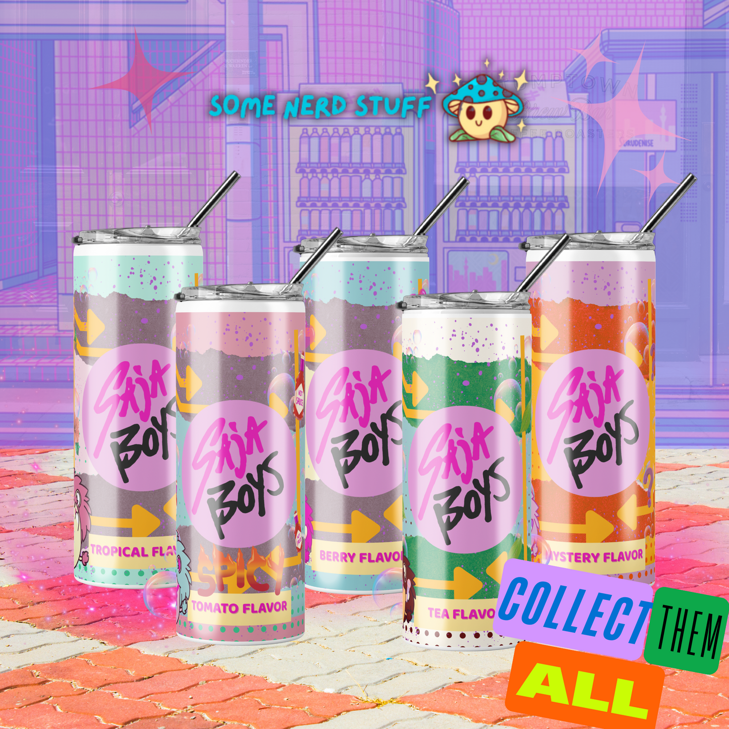 Saja Boys Soda Pop Tumbler – Custom K-Pop Demon Hunters Cup Mystery