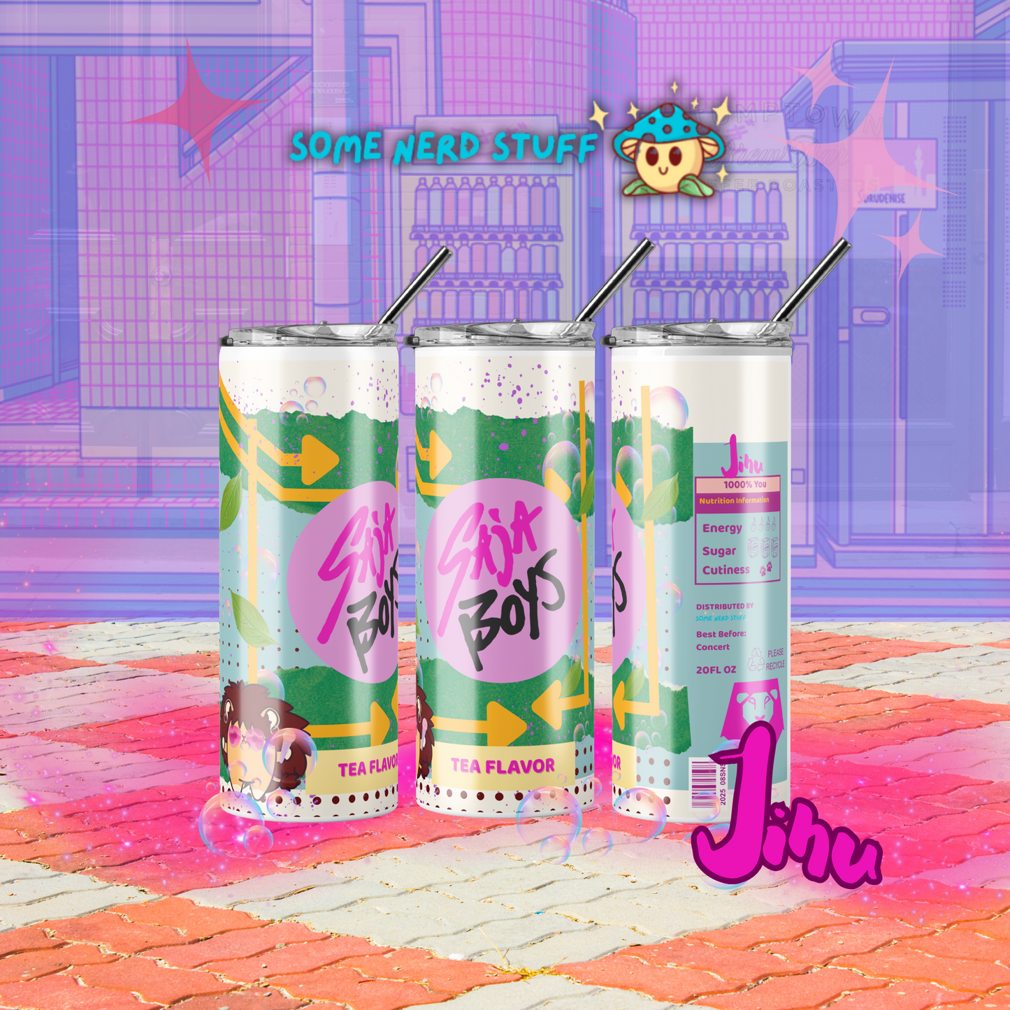 Saja Boys Soda Pop Tumbler – Custom K-Pop Demon Hunters Cup Jinu