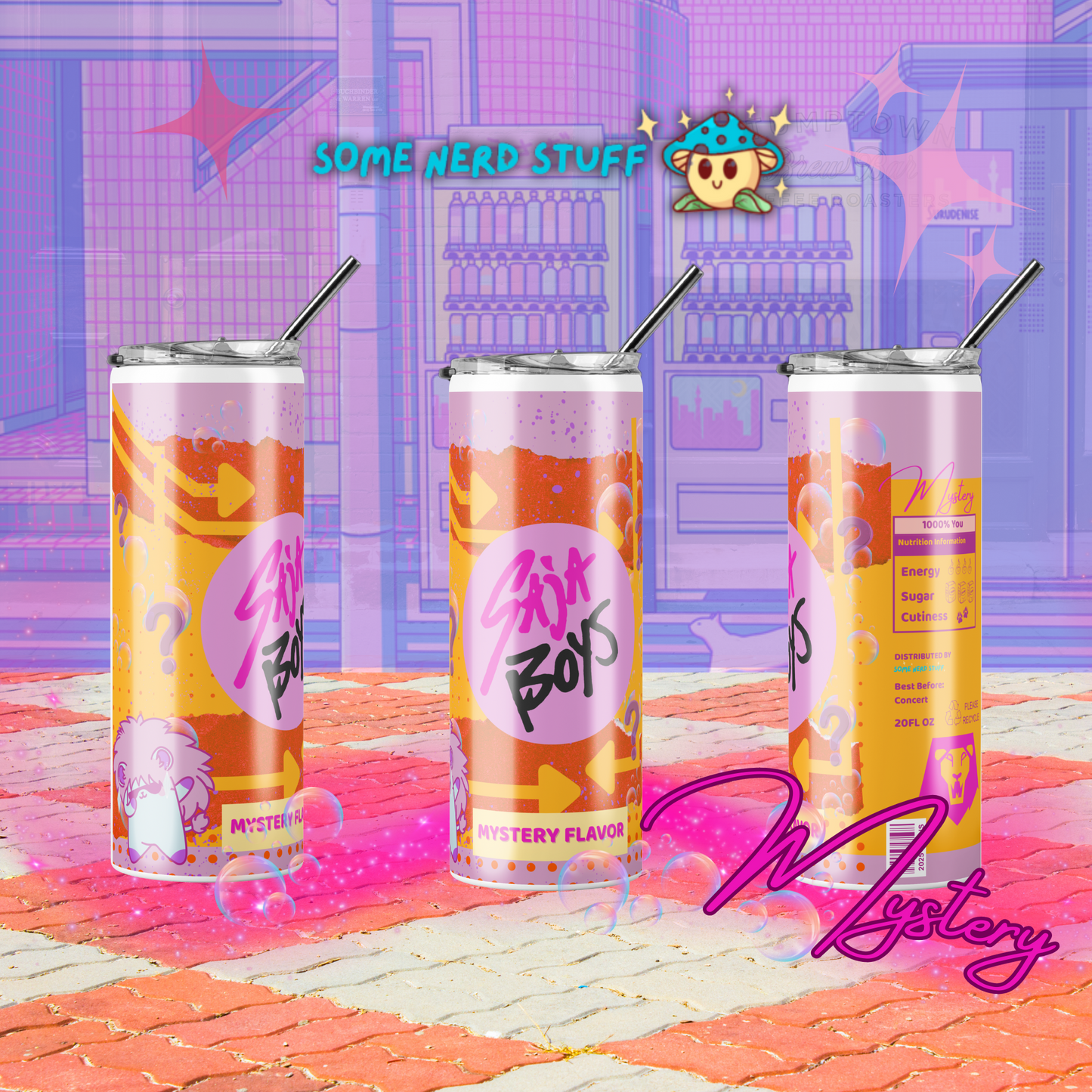 Saja Boys Soda Pop Tumbler – Custom K-Pop Demon Hunters Cup Mystery
