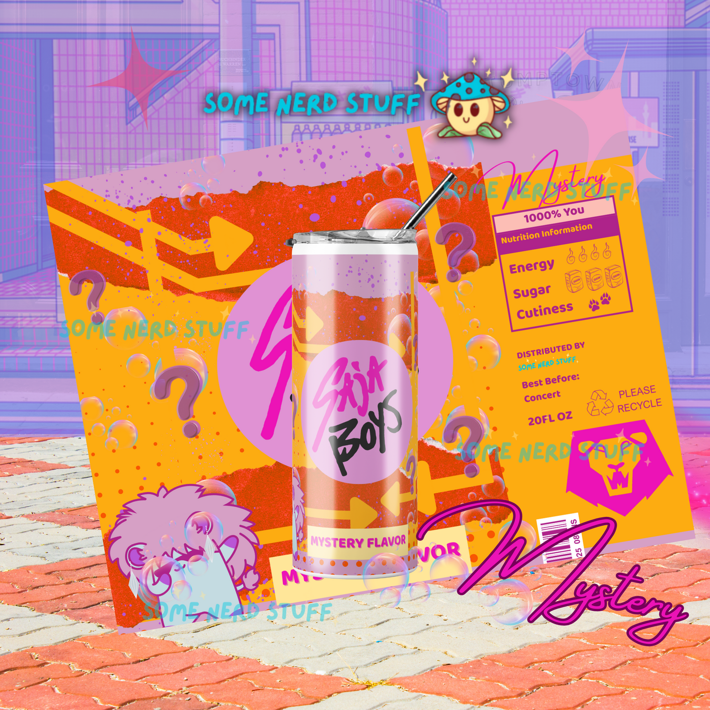 Saja Boys Soda Pop Tumbler – Custom K-Pop Demon Hunters Cup Mystery