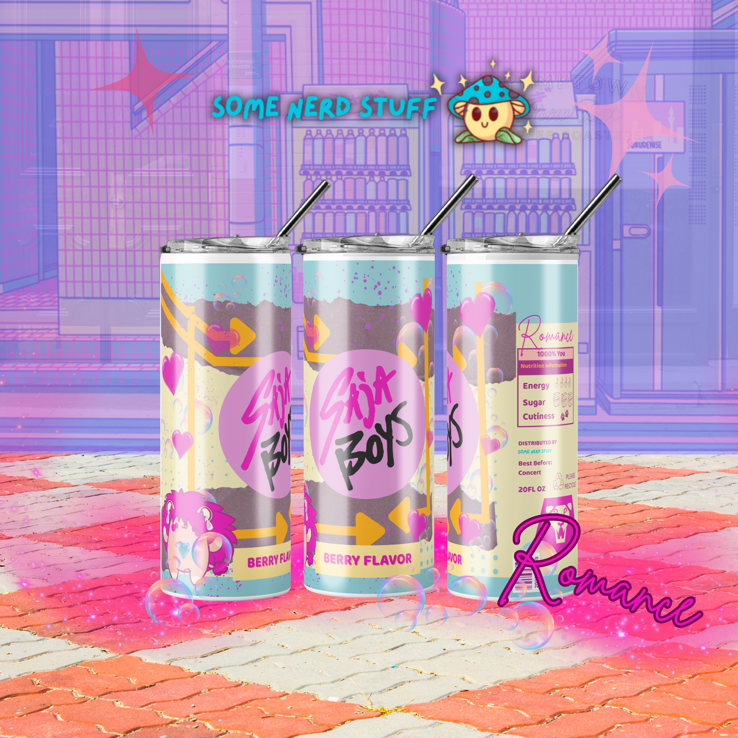 Saja Boys Soda Pop Tumbler – Custom K-Pop Demon Hunters Cup Romance