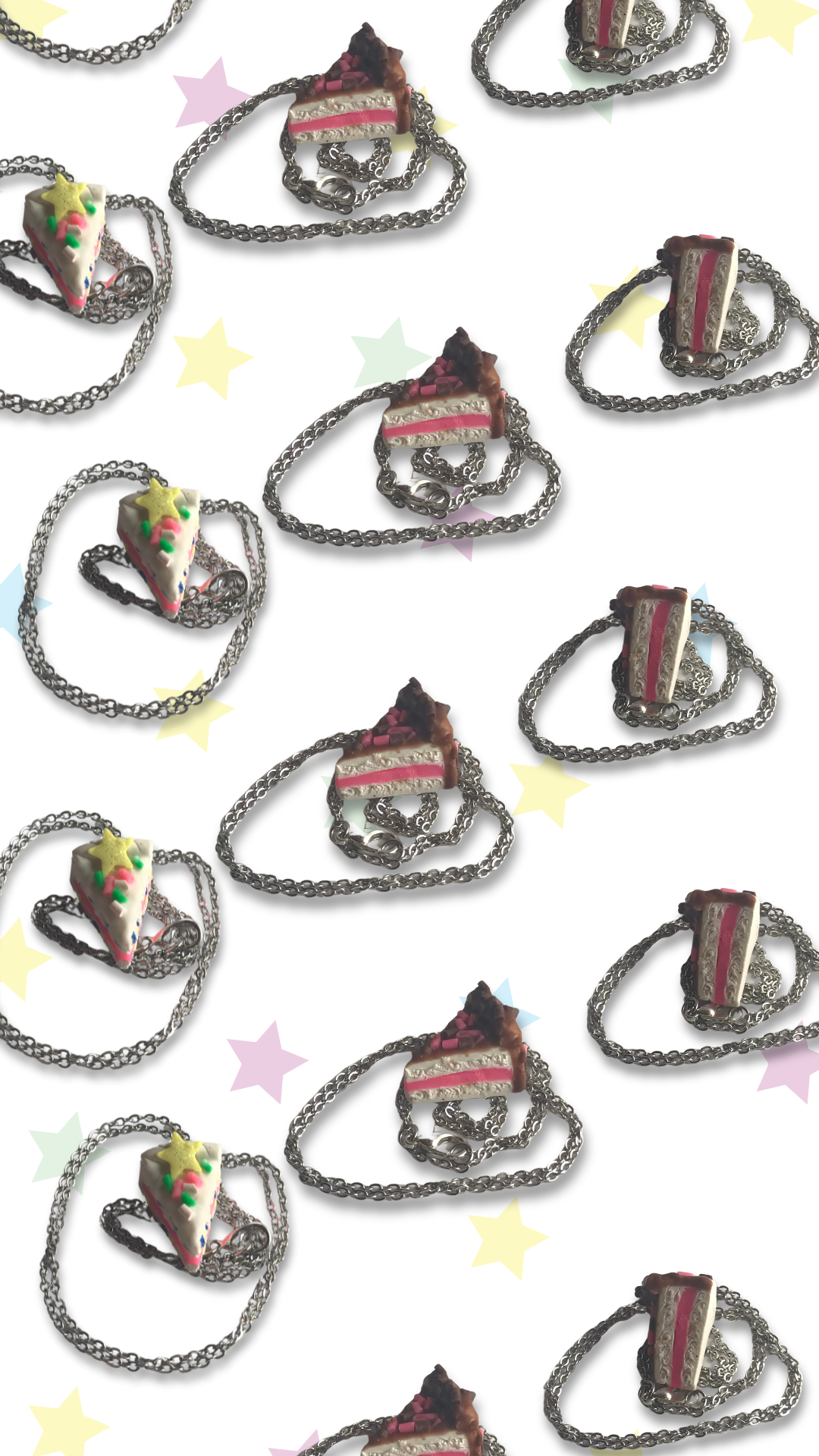 SomeNerdStuff created necklaces inspired by our favorite cake
