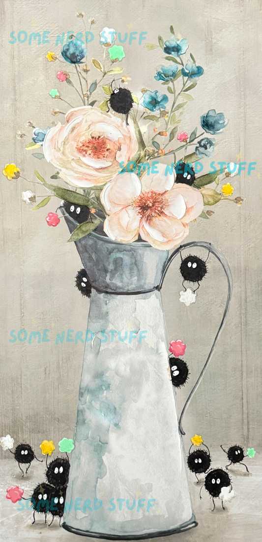 Digital Download Sprites with Candy playing in flowers