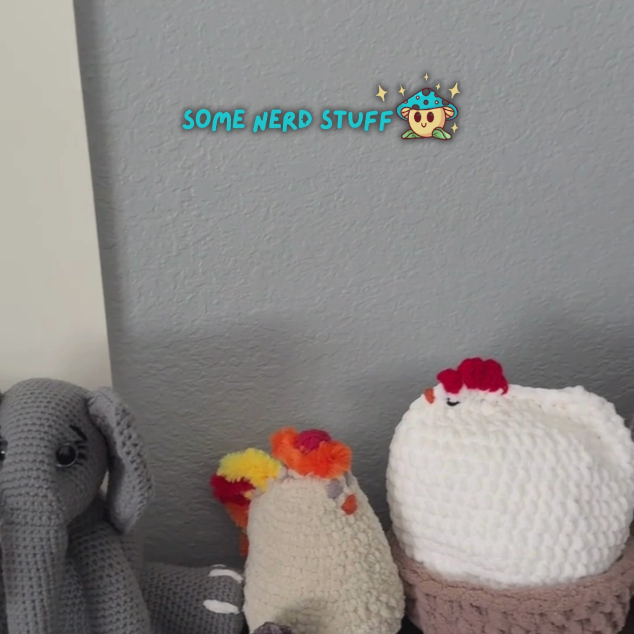 Handmade crochette that are up for adoption at somenerdstuff.com