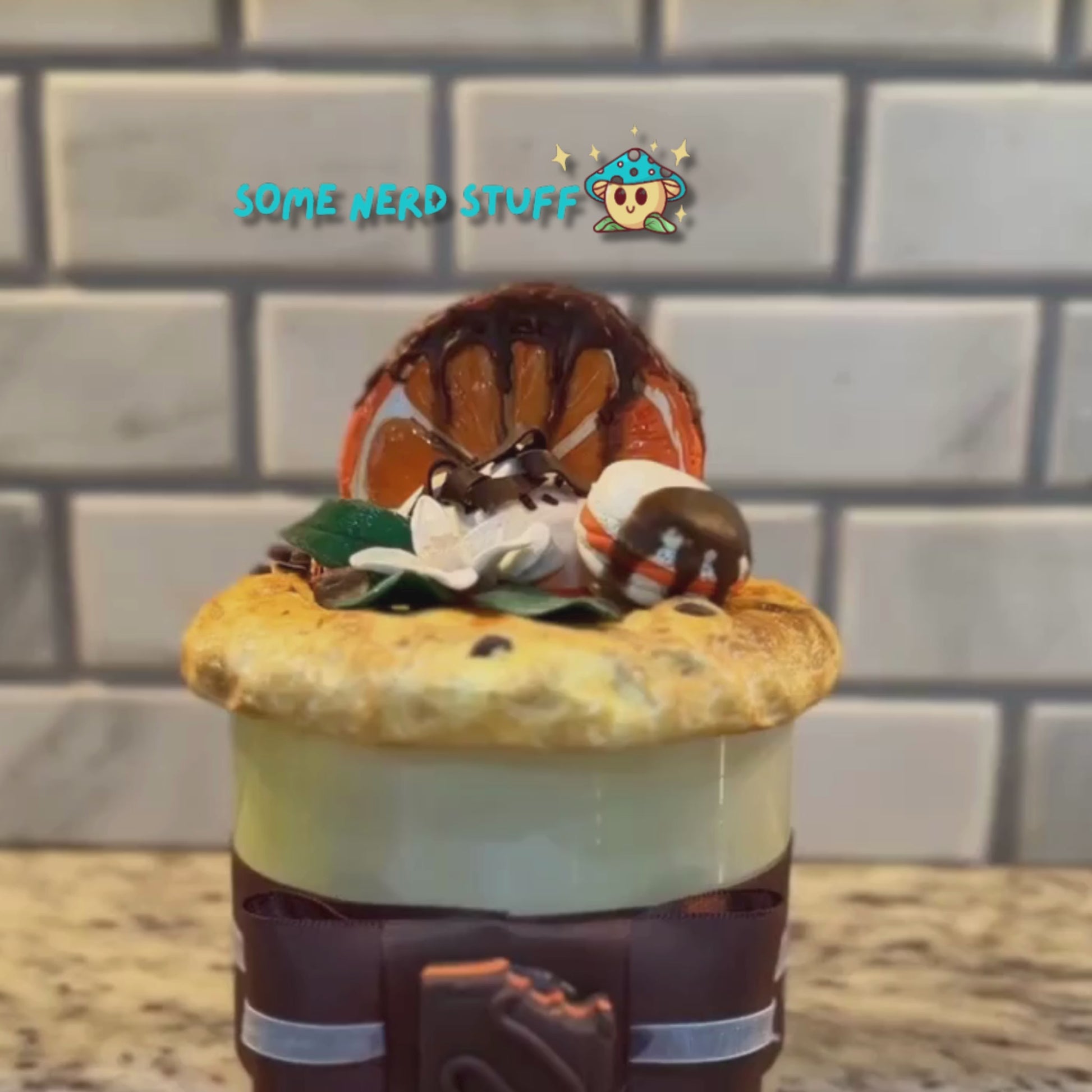 Orange Polymer Clay Stash Jar Video