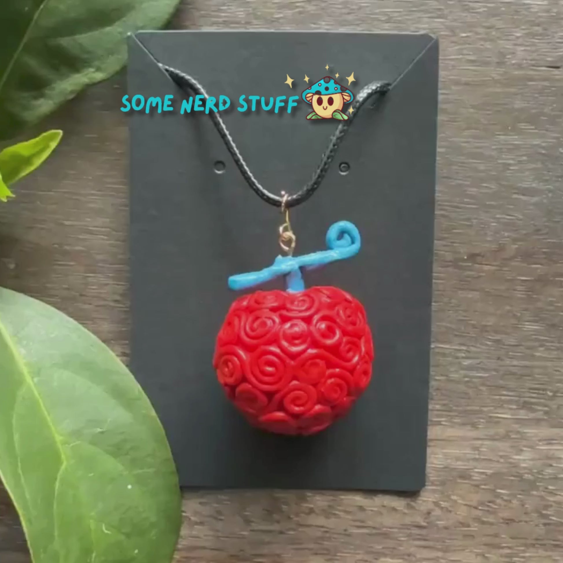 Ope Ope no Mi Necklace Charm shows size based on hand made by somenerdstuff.